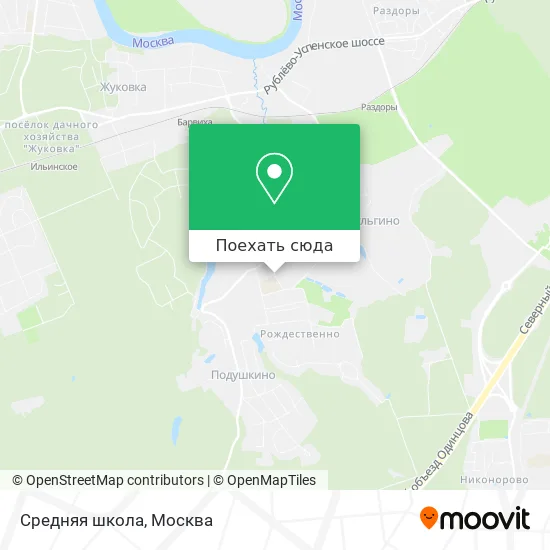 Карта Средняя школа