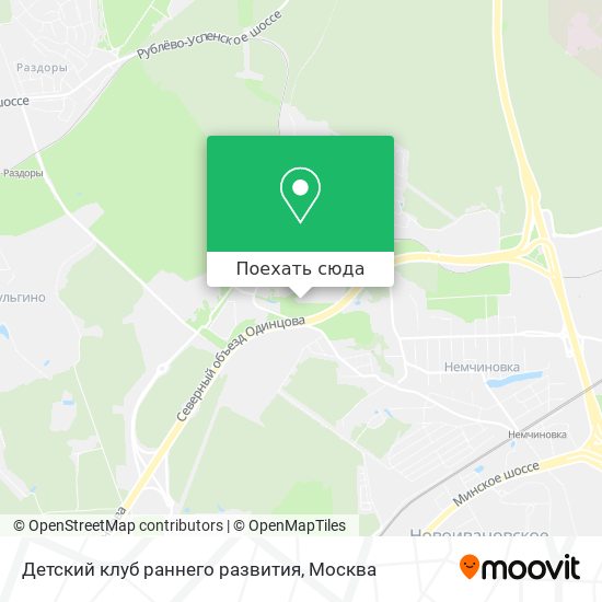 Карта Детский клуб раннего развития
