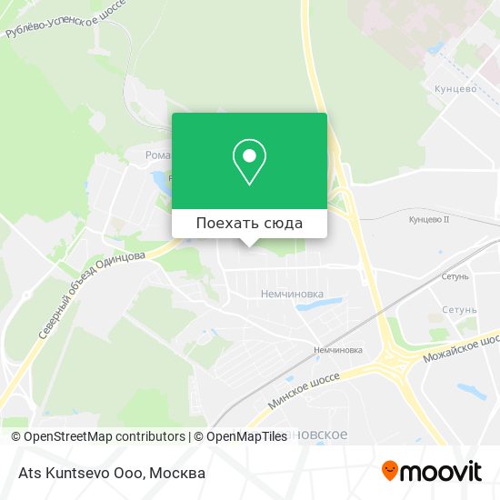 Карта Ats Kuntsevo Ooo