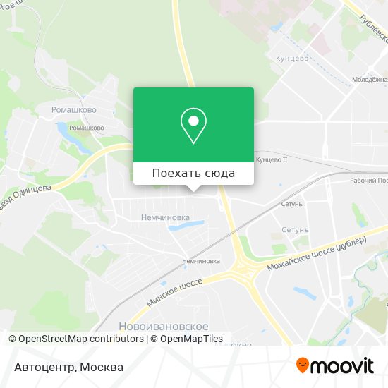 Карта Автоцентр