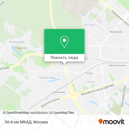 Карта 56-й км МКАД