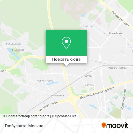 Карта Глобусавто
