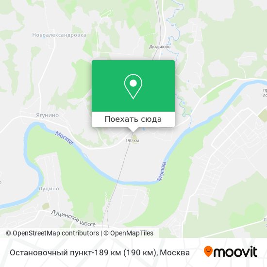 Карта Остановочный пункт-189 км (190 км)
