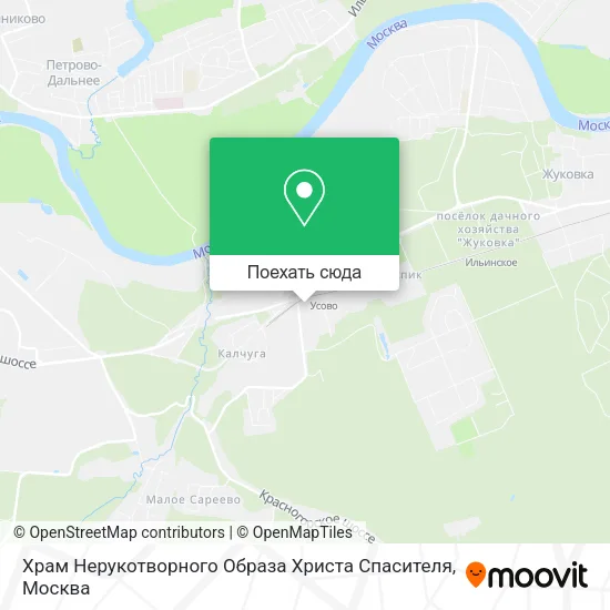 Карта Храм Нерукотворного Образа Христа Спасителя