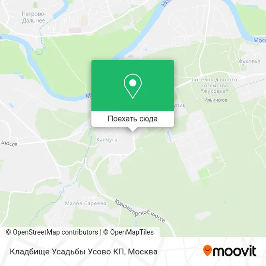 Карта Кладбище Усадьбы Усово КП