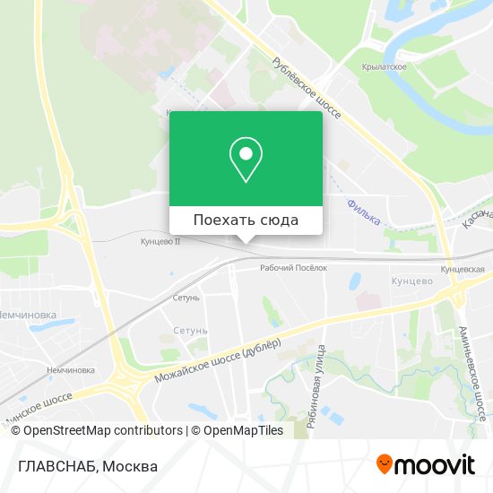 Карта ГЛАВСНАБ