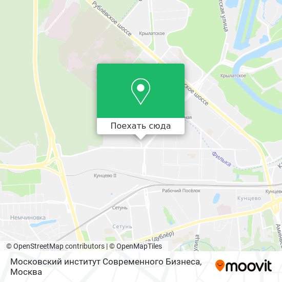 Карта Московский институт Современного Бизнеса