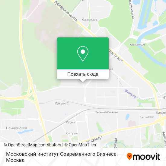 Карта Московский институт Современного Бизнеса