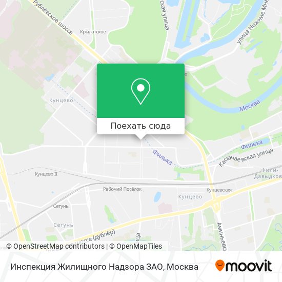Карта Инспекция Жилищного Надзора ЗАО