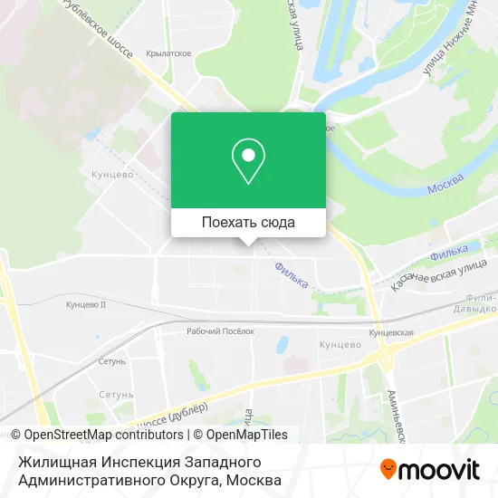 Карта Жилищная Инспекция Западного Административного Округа