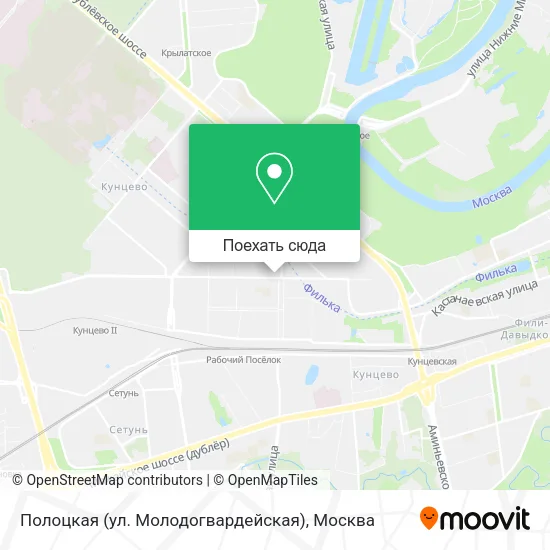 Карта Полоцкая (ул. Молодогвардейская)