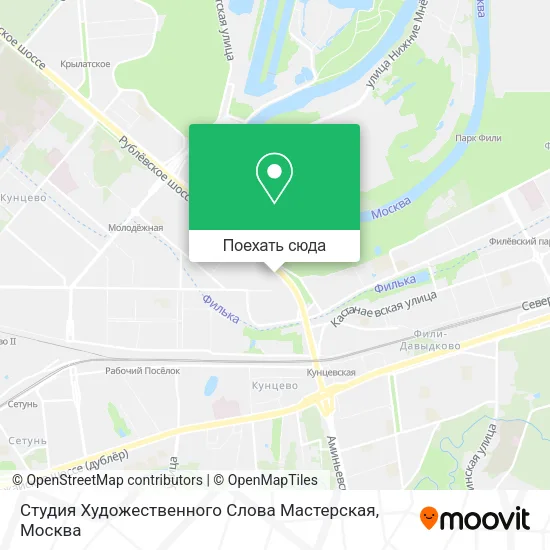 Карта Студия Художественного Слова Мастерская