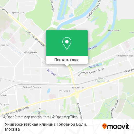 Карта Университетская клиника Головной Боли