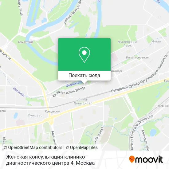 Карта Женская консультация клинико-диагностического центра 4