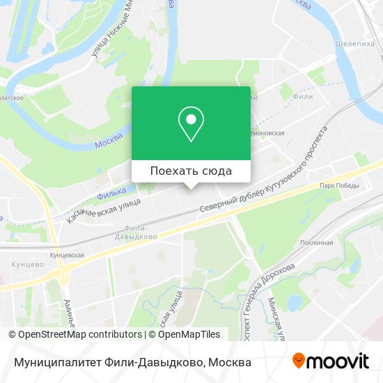Карта Муниципалитет Фили-Давыдково