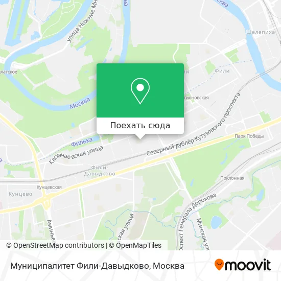 Карта Муниципалитет Фили-Давыдково