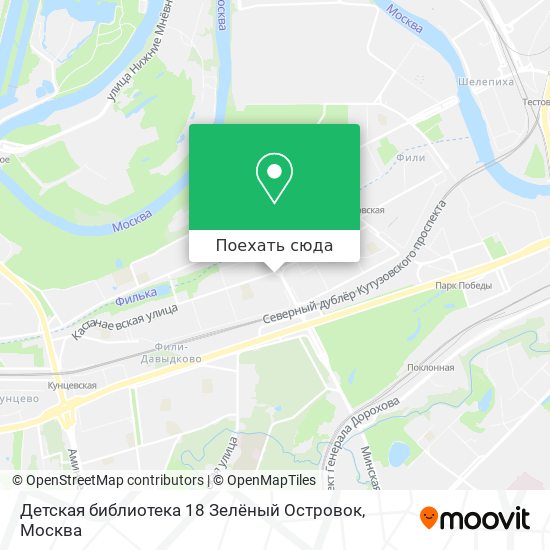 Карта Детская библиотека 18 Зелёный Островок