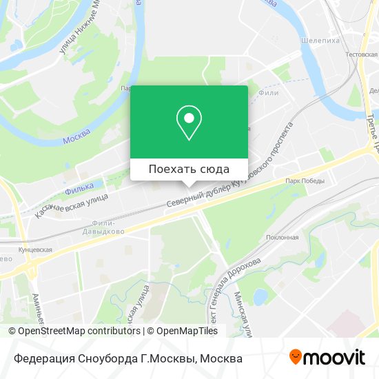 Карта Федерация Сноуборда Г.Москвы