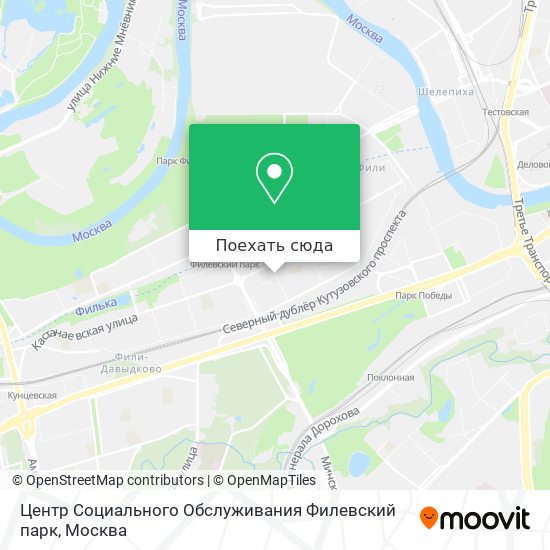 Карта Центр Социального Обслуживания Филевский парк