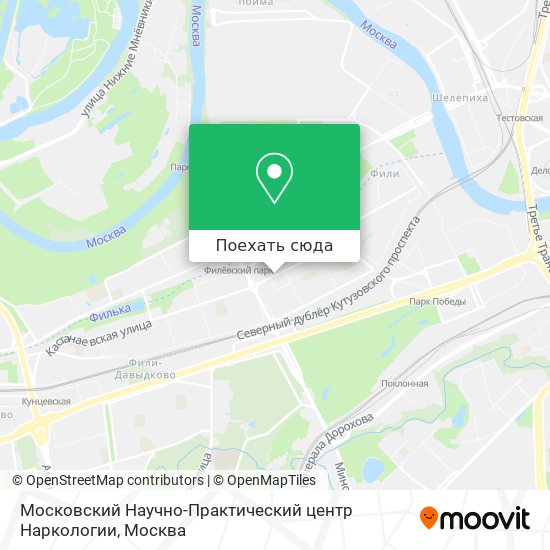 Карта Московский Научно-Практический центр Наркологии