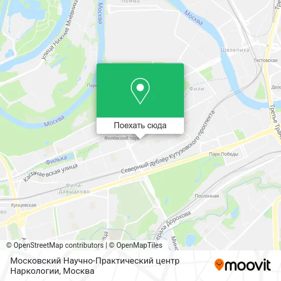 Карта Московский Научно-Практический центр Наркологии