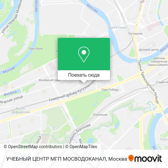 Карта УЧЕБНЫЙ ЦЕНТР МГП МОСВОДОКАНАЛ