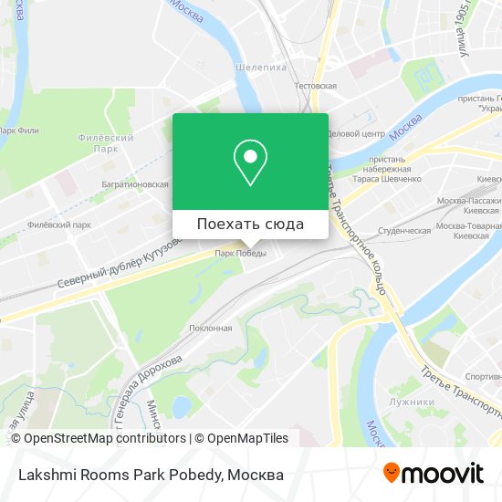 Карта Lakshmi Rooms Park Pobedy