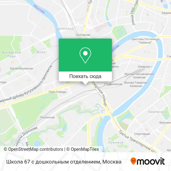 Карта Школа 67 с дошкольным отделением