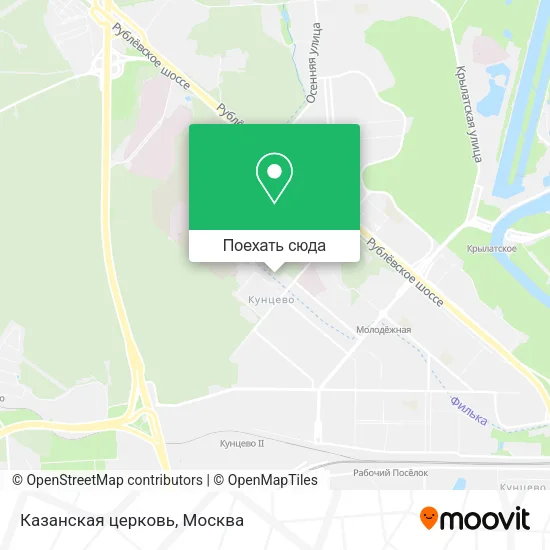 Карта Казанская церковь