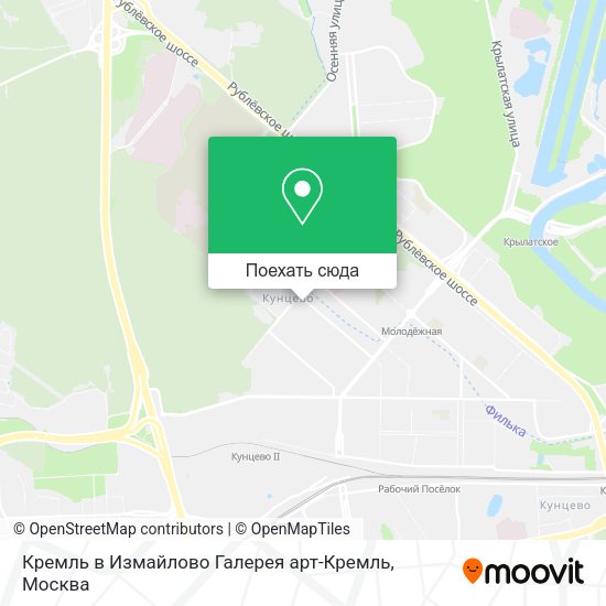 Карта Кремль в Измайлово Галерея арт-Кремль