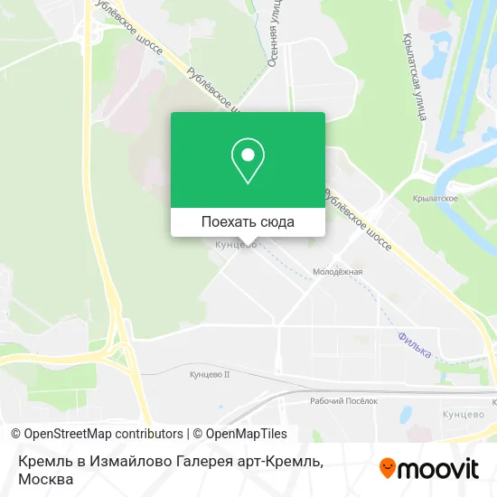 Карта Кремль в Измайлово Галерея арт-Кремль