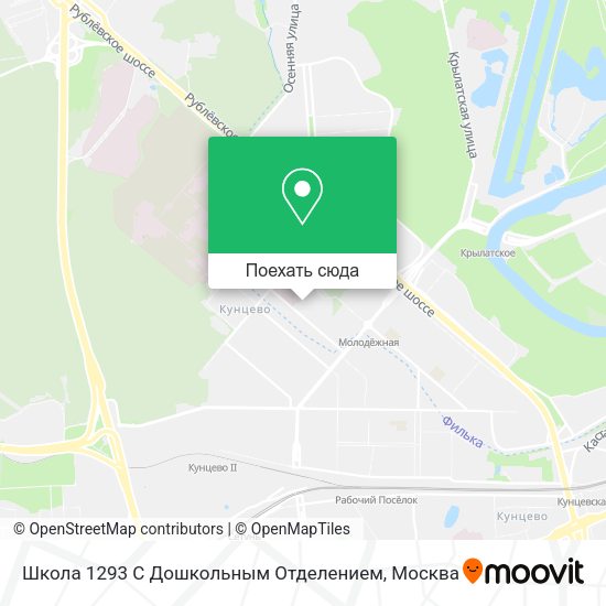 Карта Школа 1293 С Дошкольным Отделением