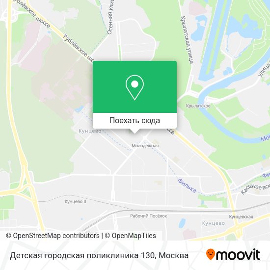 Карта Детская городская поликлиника 130