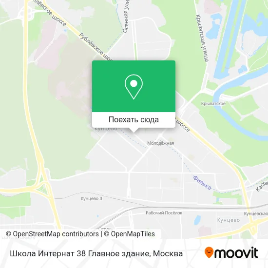 Карта Школа Интернат 38 Главное здание