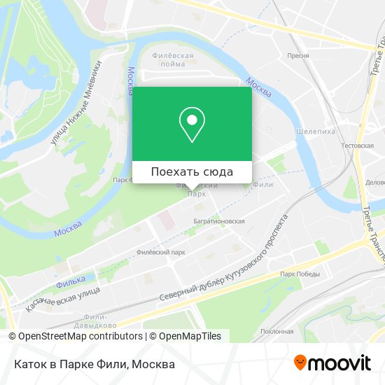 Карта Каток в Парке Фили