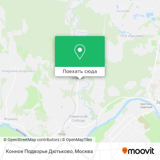 Карта Конное Подворье Дютьково