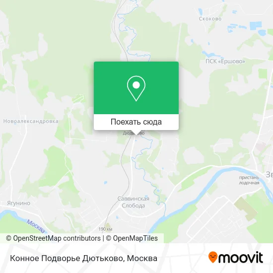 Карта Конное Подворье Дютьково