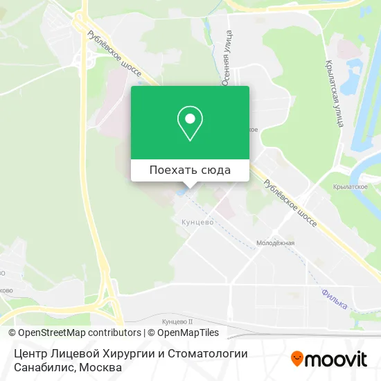 Карта Центр Лицевой Хирургии и Стоматологии Санабилис