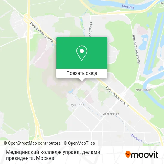 Карта Медицинский колледж управл. делами президента
