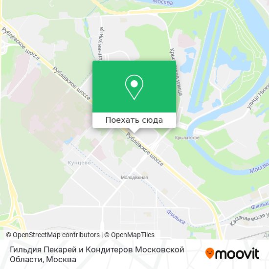 Карта Гильдия Пекарей и Кондитеров Московской Области
