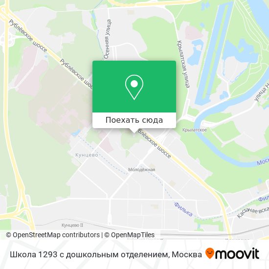 Карта Школа 1293 с дошкольным отделением