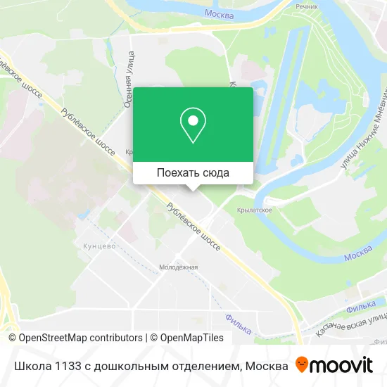 Карта Школа 1133 с дошкольным отделением