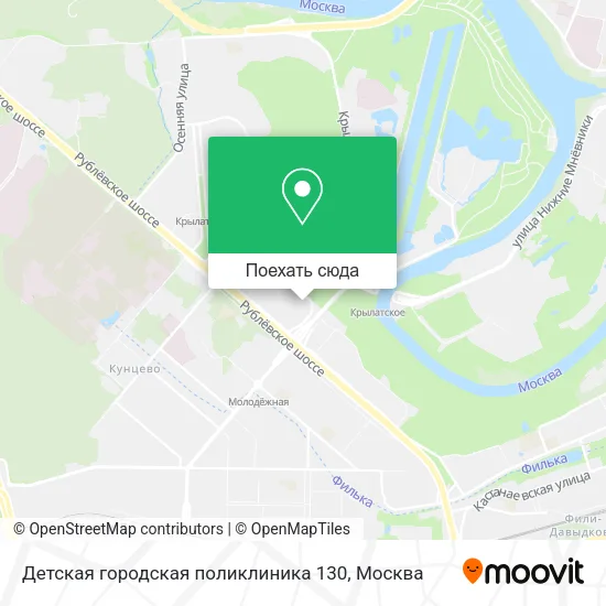 Карта Детская городская поликлиника 130