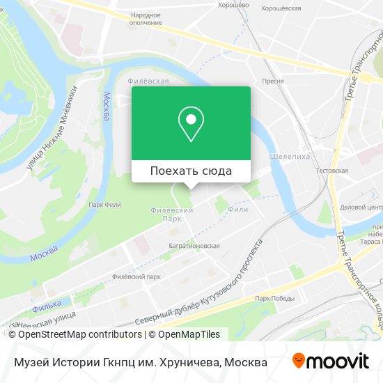 Карта Музей Истории Гкнпц им. Хруничева