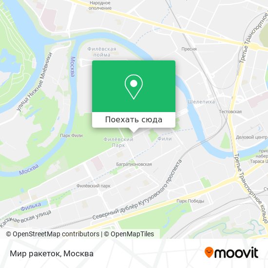 Карта Мир ракеток