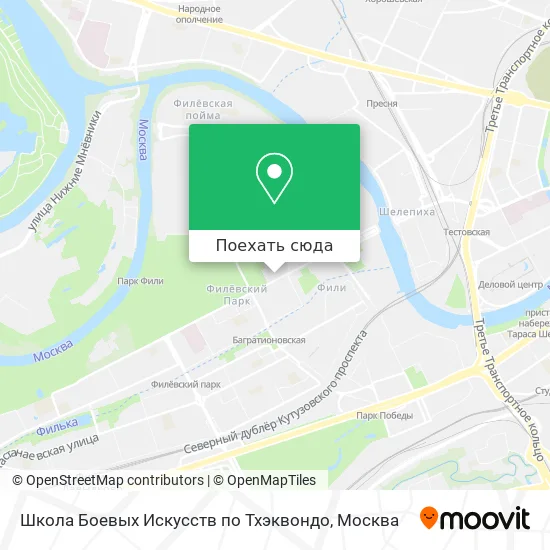 Карта Школа Боевых Искусств по Тхэквондо