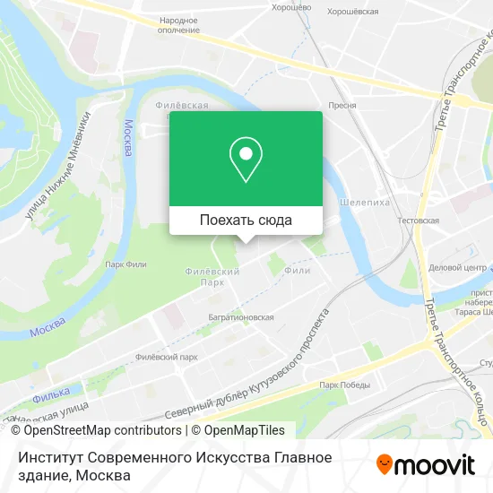 Карта Институт Современного Искусства Главное здание