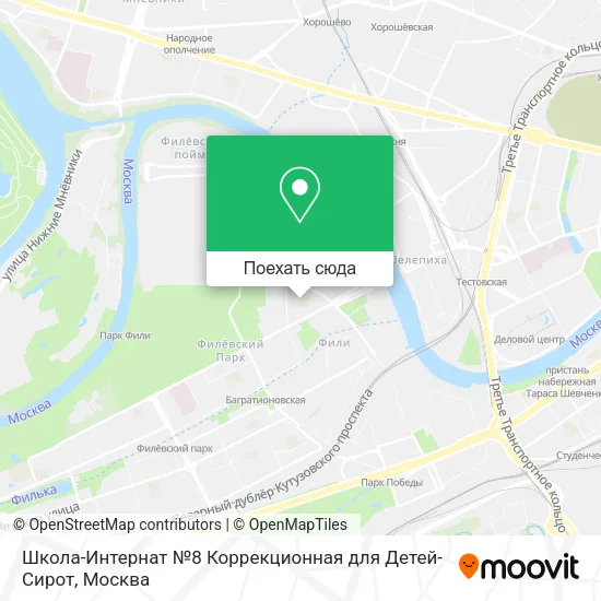 Карта Школа-Интернат №8 Коррекционная для Детей-Сирот