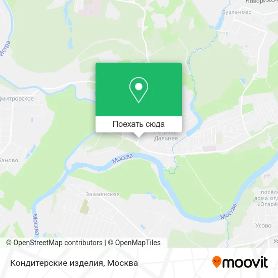 Карта Кондитерские изделия