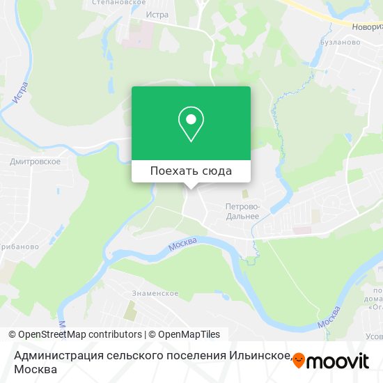 Карта Администрация сельского поселения Ильинское
